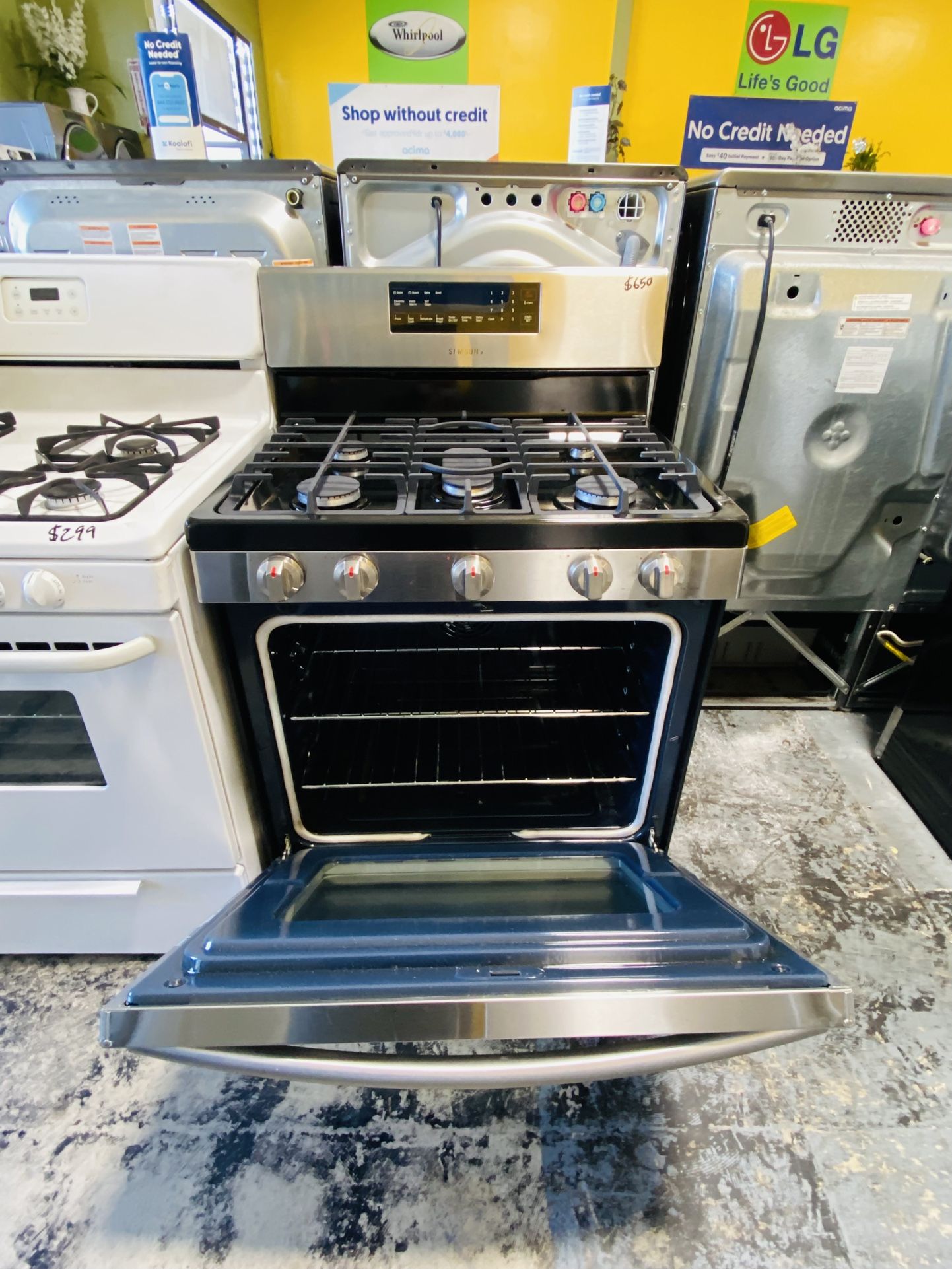 Samsung Stove 11$ Down Payment