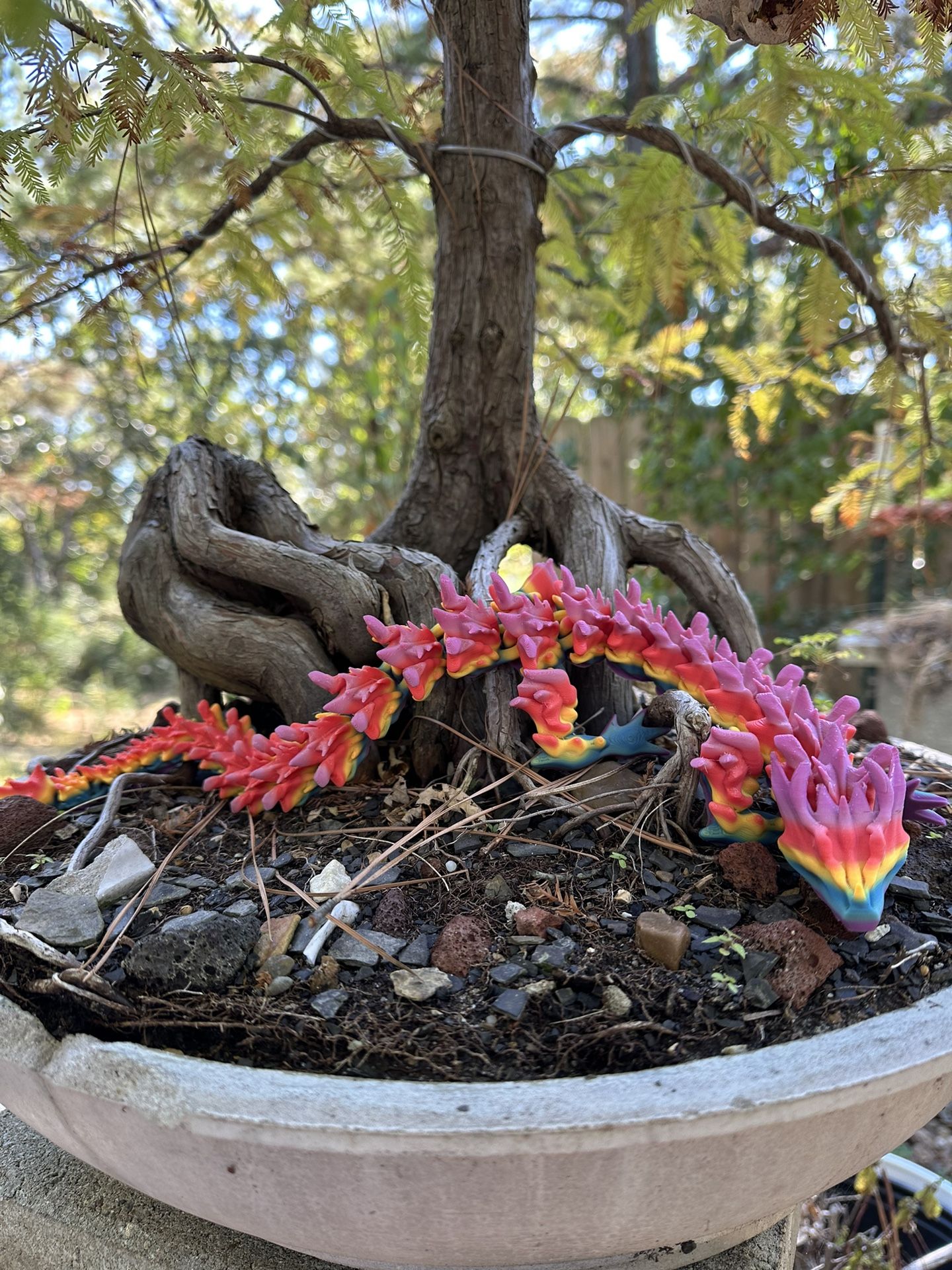 3D Printed Articulated Earth Dragon Fidget Toy