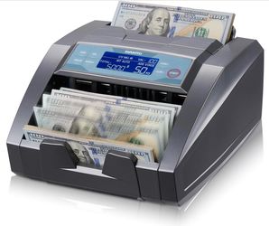 SVANTTO BC009 Money Counter Machine With Value Count, MT/UV/MG/IR/DD/DBL/HLF/CHN Counterfeit Detection For Dollar/Euro Bill Counter, Add/Batch Mode Ca