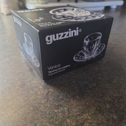 New! Espresso Glass Cup And Saucer 