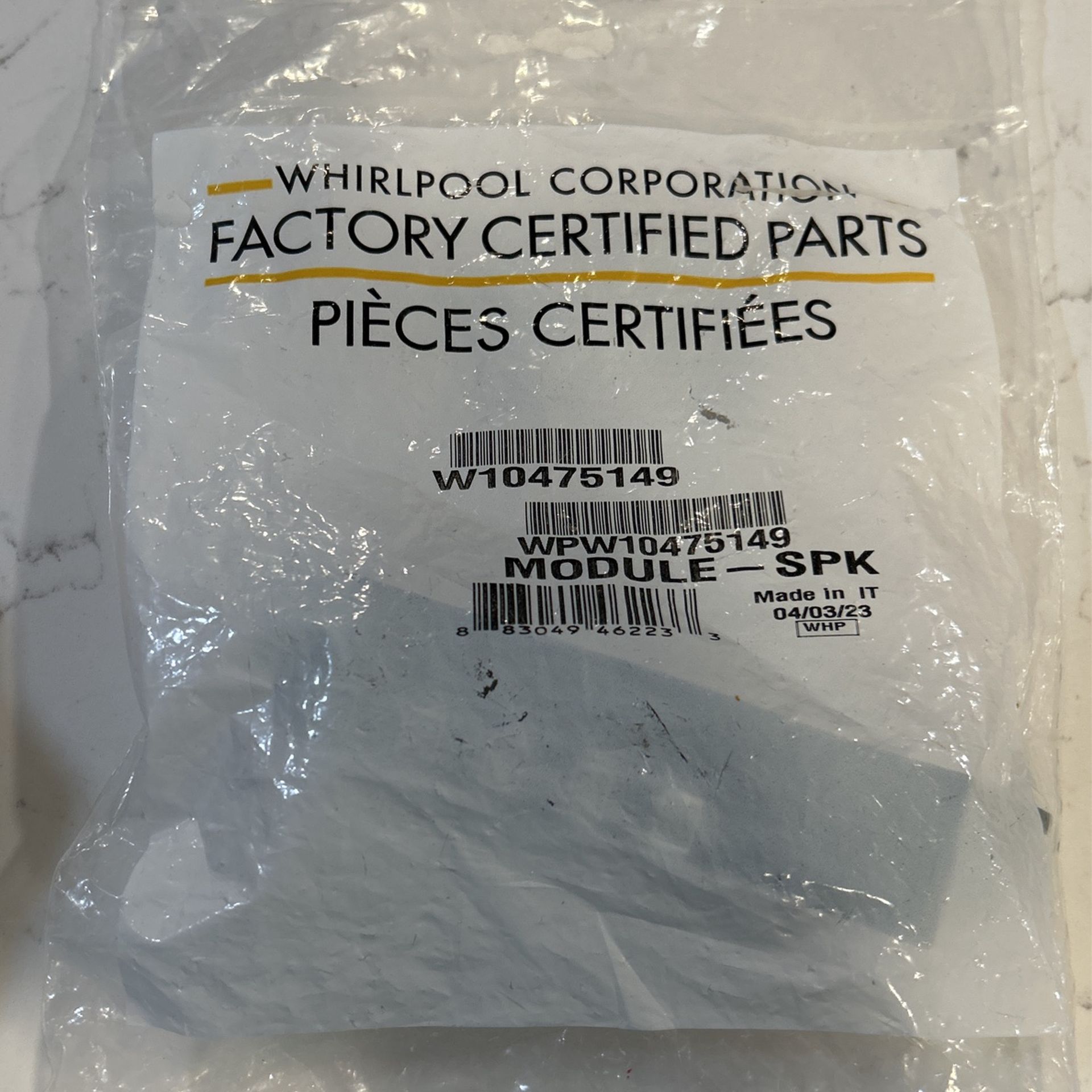Whirlpool Range Spark Module WPW10475149