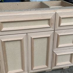 Wood Vanity, Unfinished, New