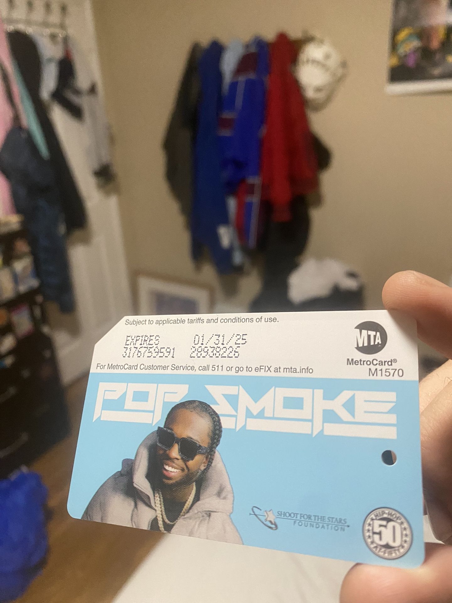 Pop Smoke MTA Metro-Card NYC Hip-Hop 50th Anniversary Shoot For The Star