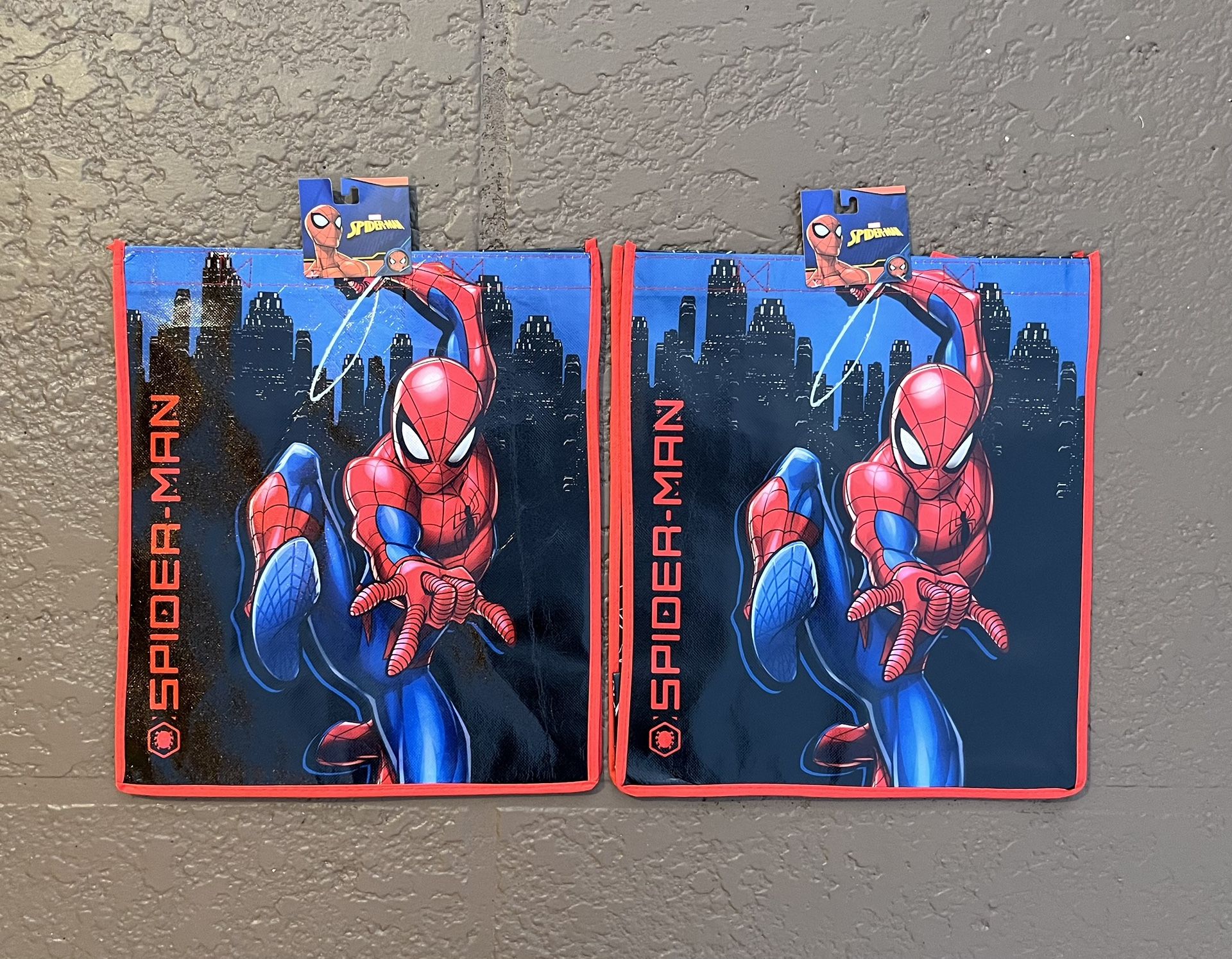 2 Brand new Marvel Spider-Man reusable bags