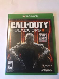Xbox one Call of Duty Black Ops 3