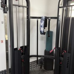 Gym Setup, Cable Machine + Dumbbells + Barbells + Accessories