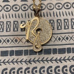 Gold Roc-A-Fella Pendant 