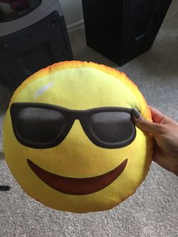 Cool shades emoji pillow $4