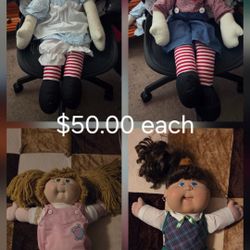 Raggedy Ann and. Andy  And Cabbage Patch Dolls