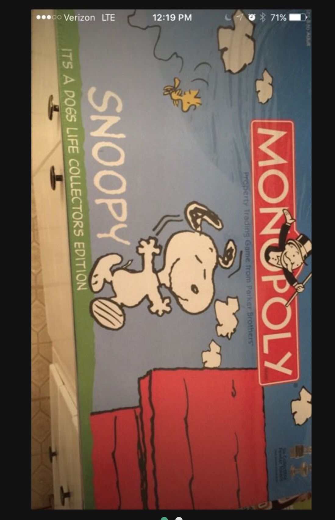 New Snoopy Collectors Edition Monopoly 