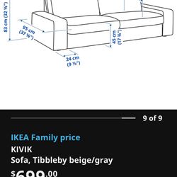 Modular Sofa / Couch - IKEA Kivik Free!