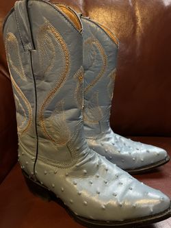 Ladies Light Blue Boots (Sz 6 1/2)
