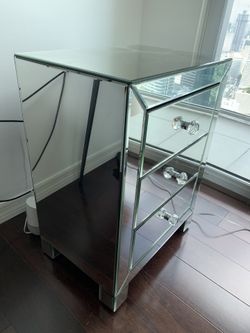Mirrored Nightstand