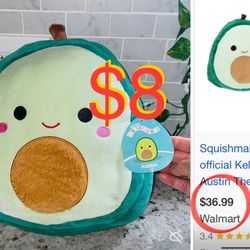$8 Brand New 🥑 Squishmallow large Plushy measuring in pics Austin the Avocado 🥑