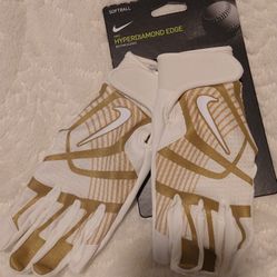 Nike Hyperdiamond Edge Softball Batting gloves L