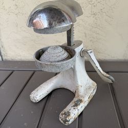 Vintage White and Chrome Juice King Juicer