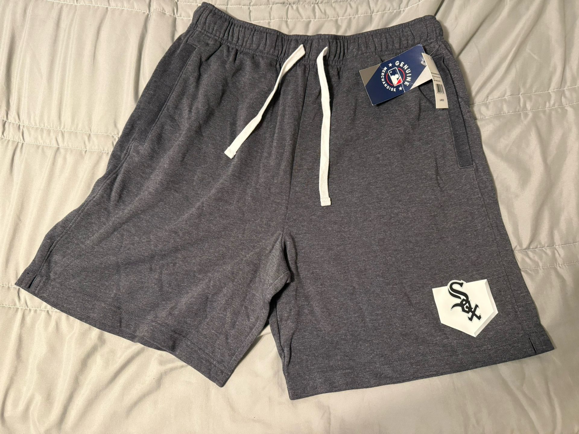 New White Sox MLB French Terry Shorts - Large