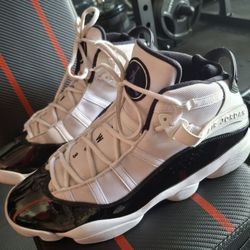 Jordan 6 Rings Size 13 Concord Black And White 