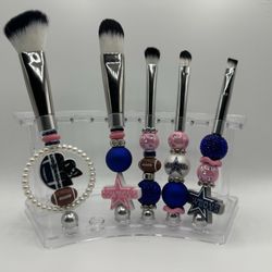 Dallas Cowboy Custom beadable Makeup Brush 