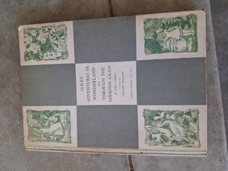 Vintage 1817 Alice in  Wonderland & Through The Looking Glass