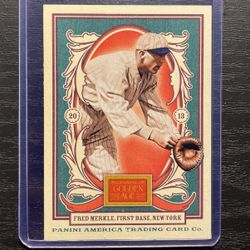 2013 Panini Golden Age Fred Merkle Baseball Card #12