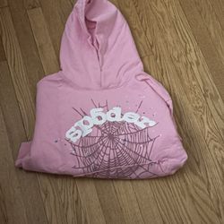Sp5der hoodie og web hoodie “pink” 1:1