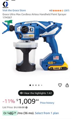 Graco Ultramax Cordless Airless Paint Sprayer