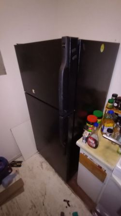 Black Top-Freezer Refrigerator