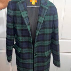Plaid Pea Coat