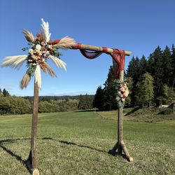 Rustic Handmade Wooden Wedding Arch – 8 ft x 8 ft