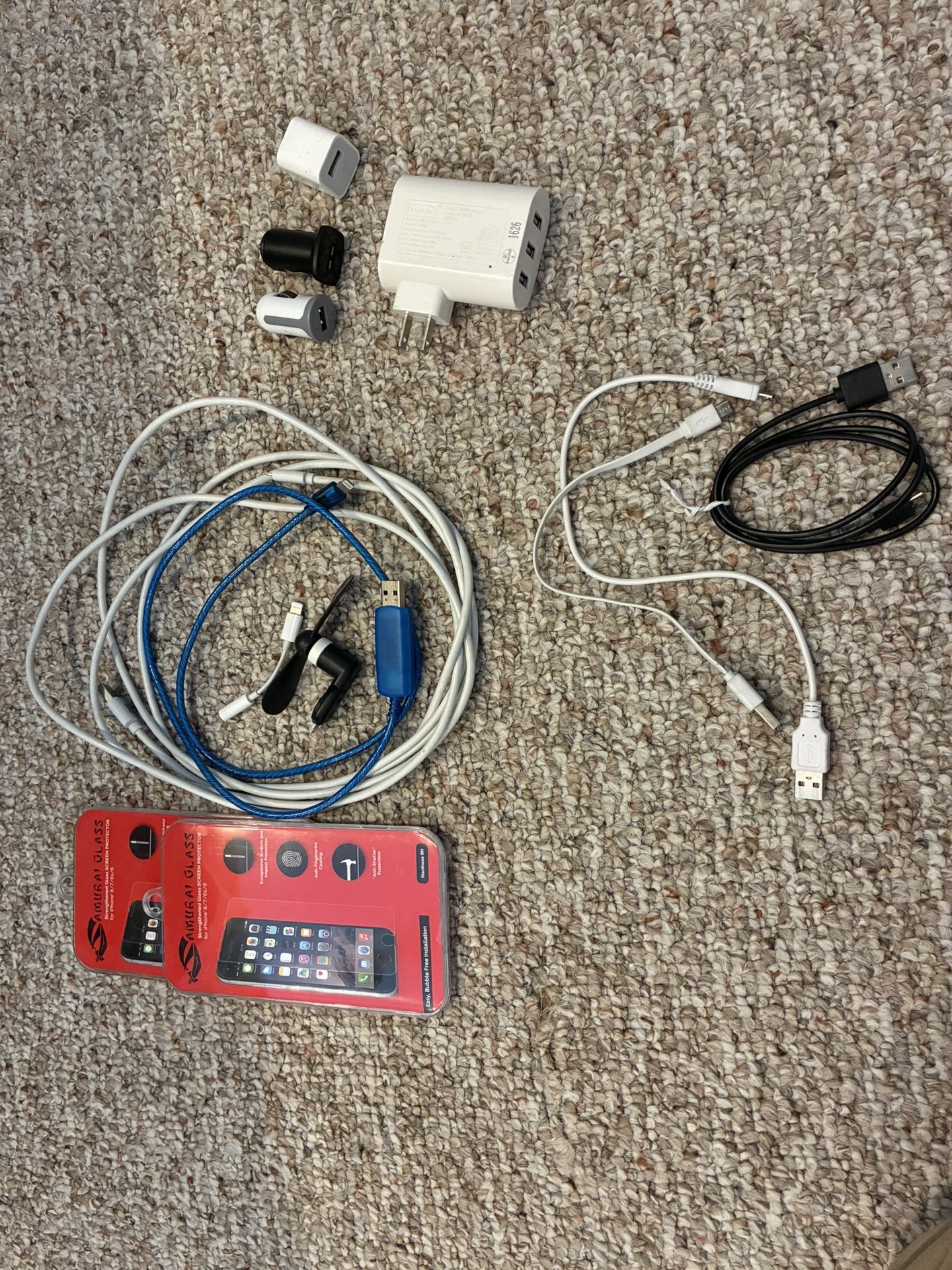 Assorted Lightning Chargers And Cords