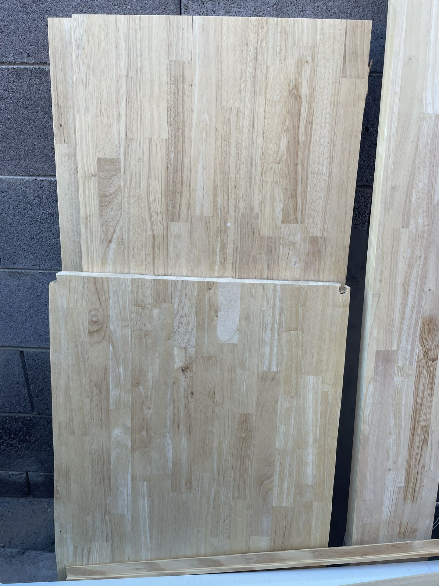 Solid Wood Butcher Block Shelf