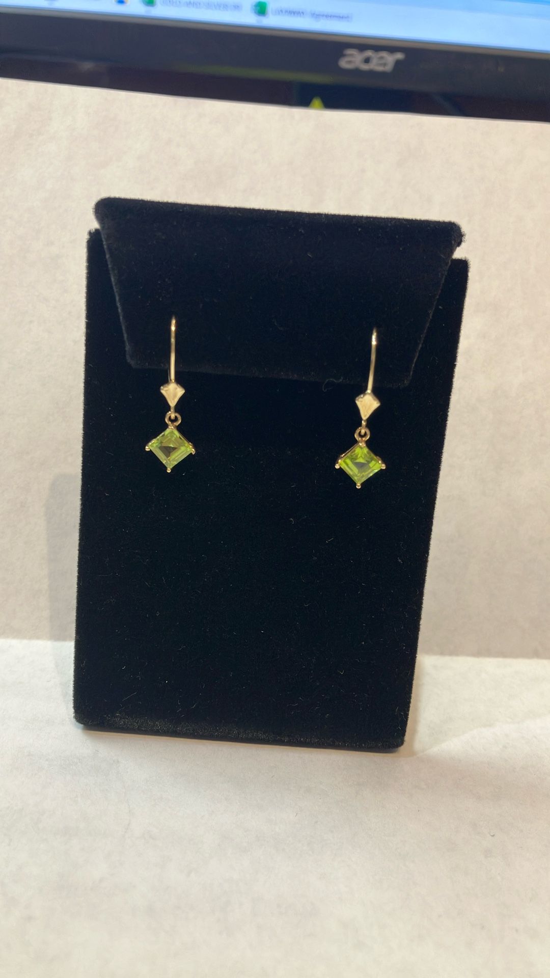 14k Gold Earrings #109383-5 MJ