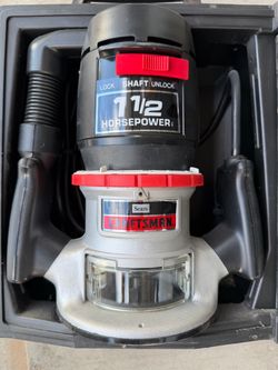 Craftsman 1-1/2 HP Router with Original Case – Made in USA