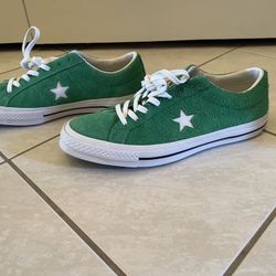 Size 12 - Converse One Star Ox Green Suede