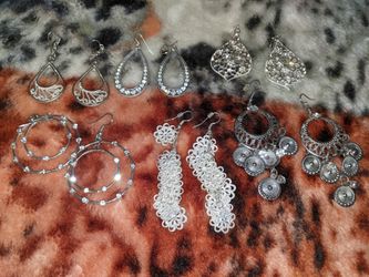 Ladies Silver Earrings