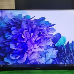 2 X ACER 27-inch HD Computer Monitors With Dual Monitor Desk Mount