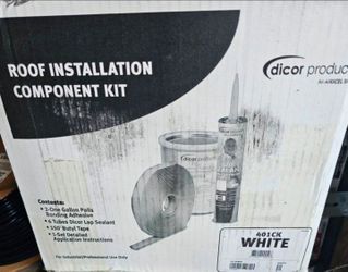 Dicor Rubber Roof Installation Kit, White