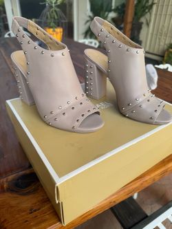 Michael Kors Studded Block Heel Shoes