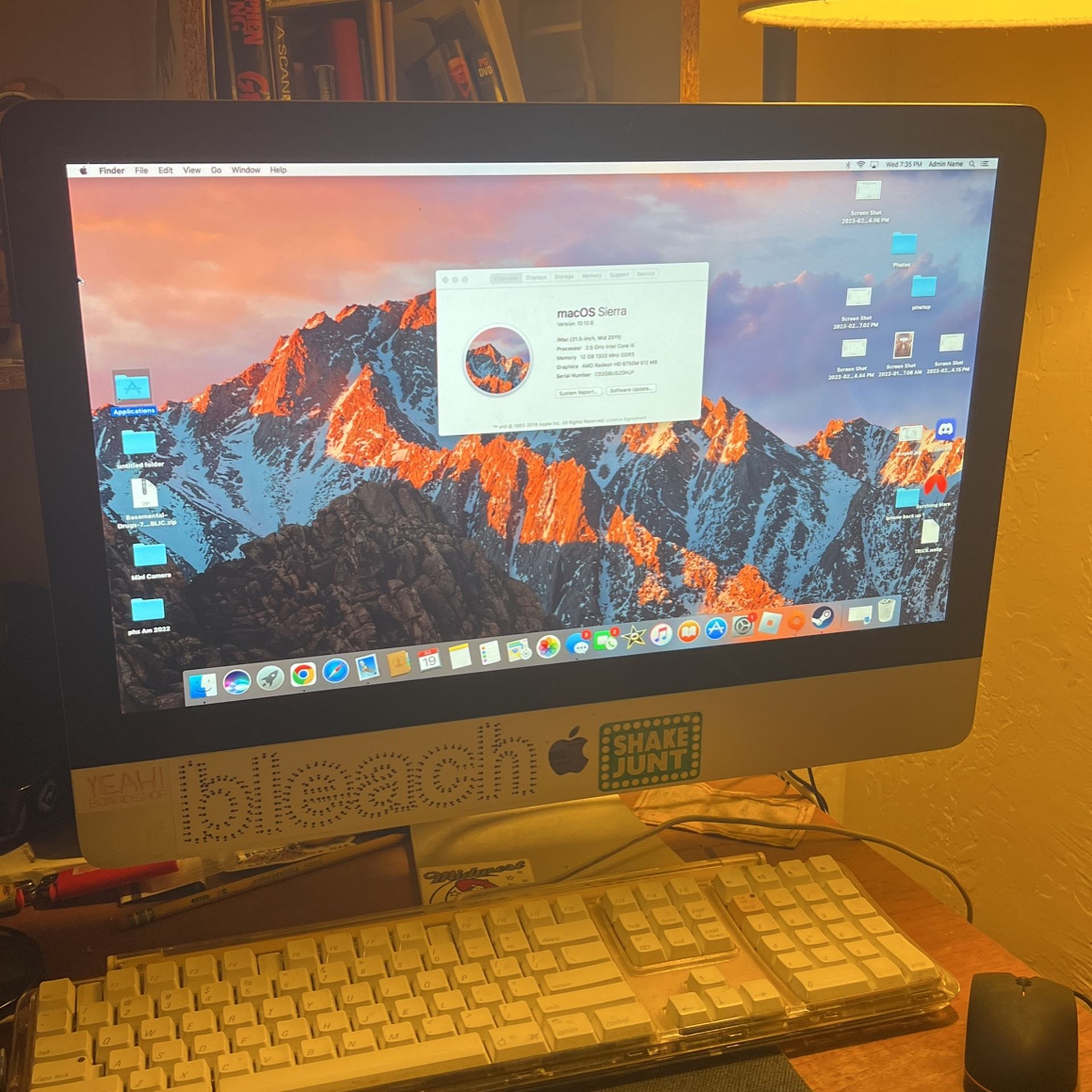 Apple iMac 21.5インチ Mid 2011 Intel Core i5-2400S 2.50GHz 4 GB 