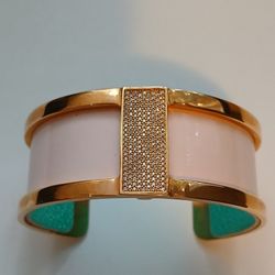 Les Georgettes Ladies Bracelet/Cuff Pink, Gold 