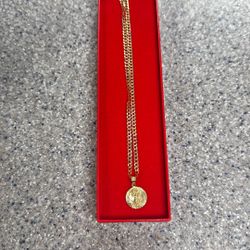10KT PENDANT CHAIN 