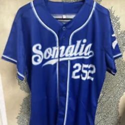 Somalia Jersey - IMRAN Number 252 On The Back - Blue Size S