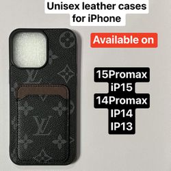 Unisex Leather Wallet Cases for iPhone ,Available Colors Black and Brown  $35 EACH.