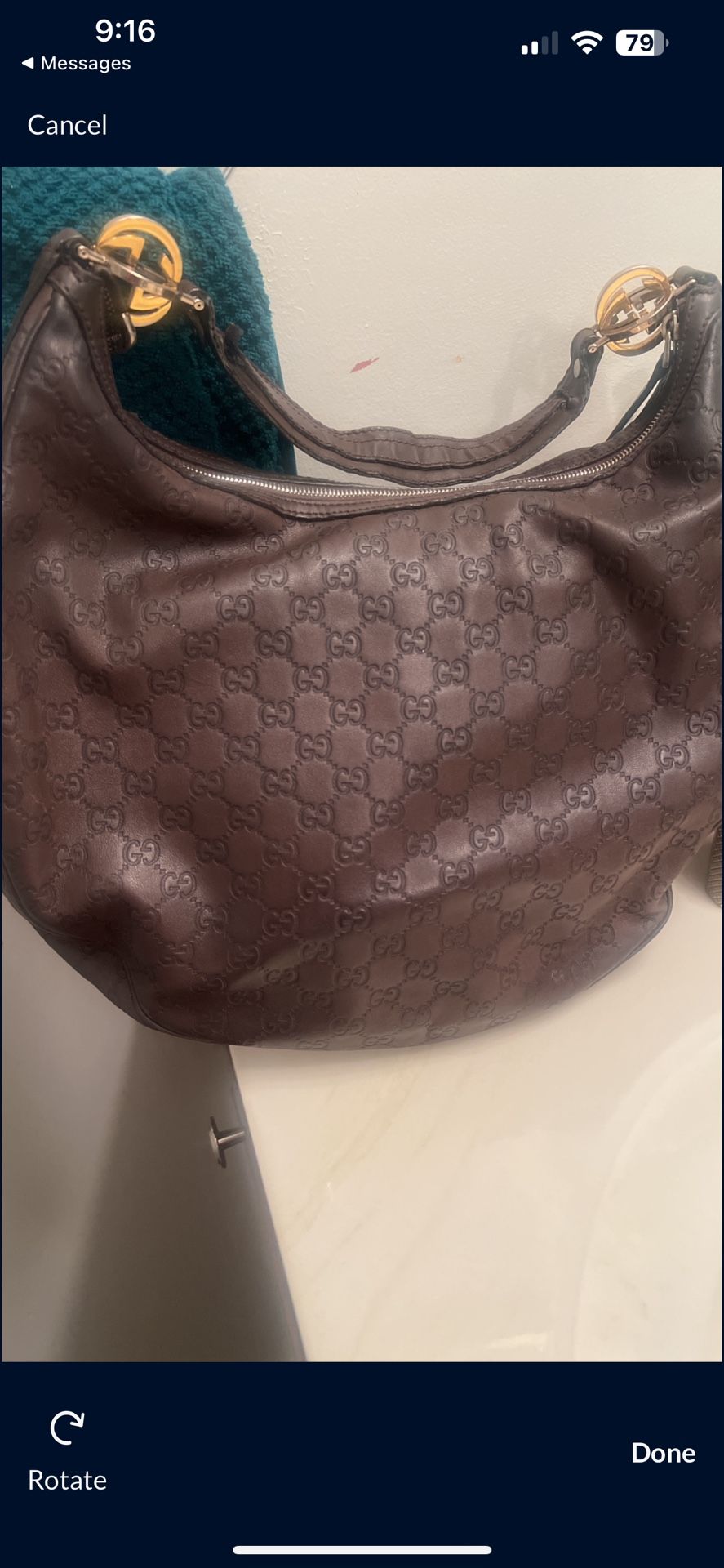 Authentic Gucci Twins Brown  Bag