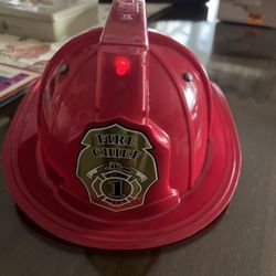 Fire Chief Light Up And Siren Sound Helmet 