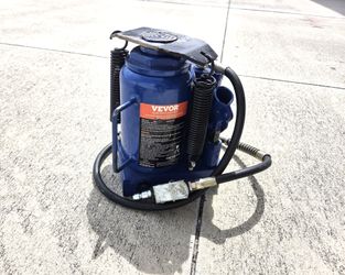 VEVOR 32-Ton Air Hydraulic Bottle Jack Pneumatic/Manual Dual Operation High Lift Pneumatic Hydraulic