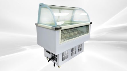 12 pan Ice Cream Gelato Display Dipping Cabinet freezer QBQ-188
