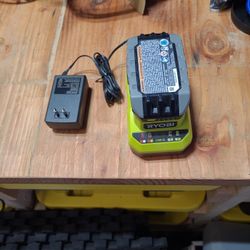 Ryobi 2Ah battery and charger 