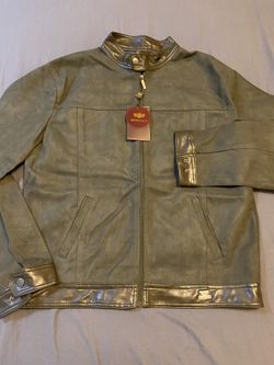 Men Suede Jacket Olive Size Medium EMPORIO & CO Brand New Negotiable